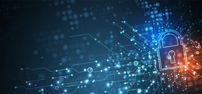 Cybersecurity and information or network protection. Future cyber technology web services for business and internet project